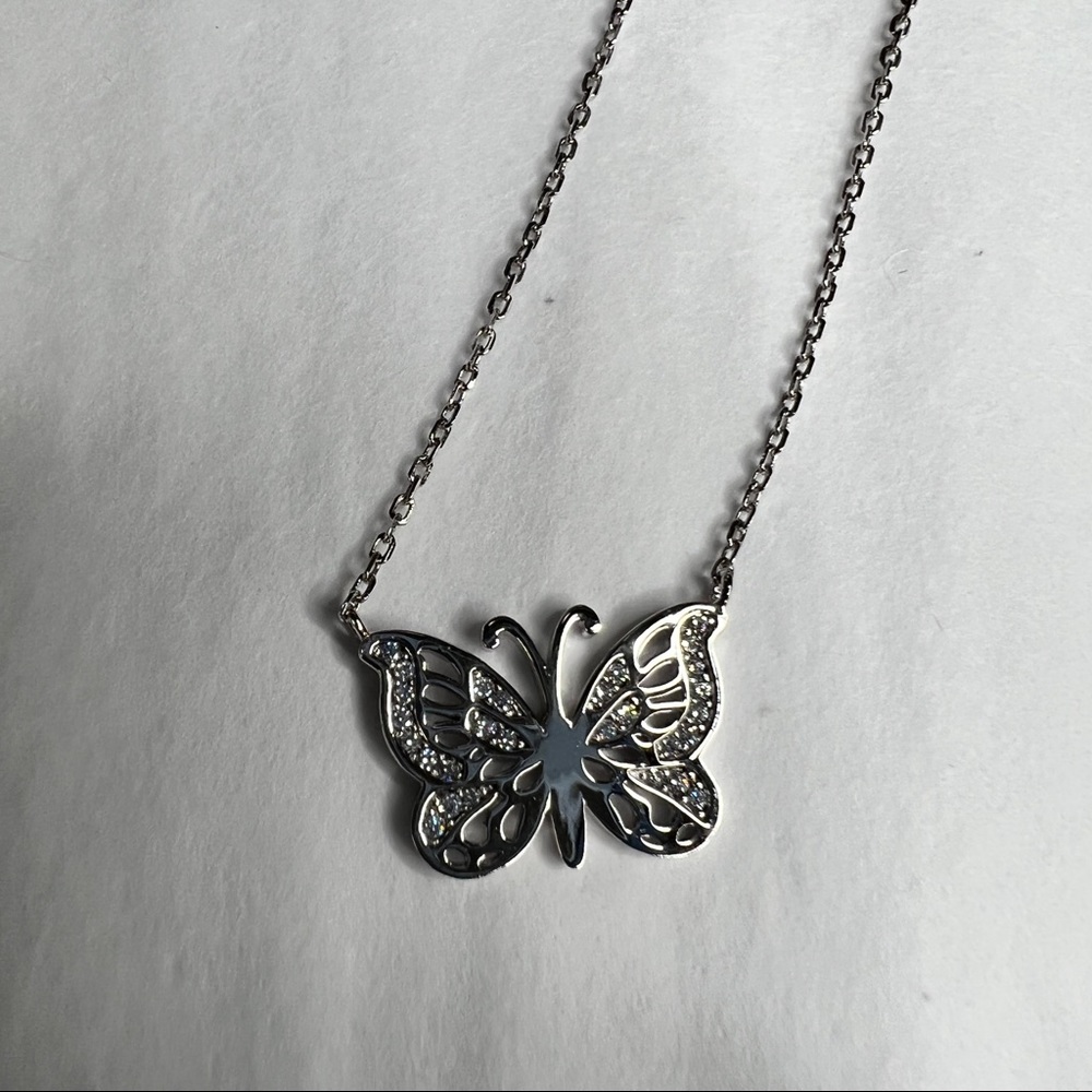 925 Silver Butterfly Necklace